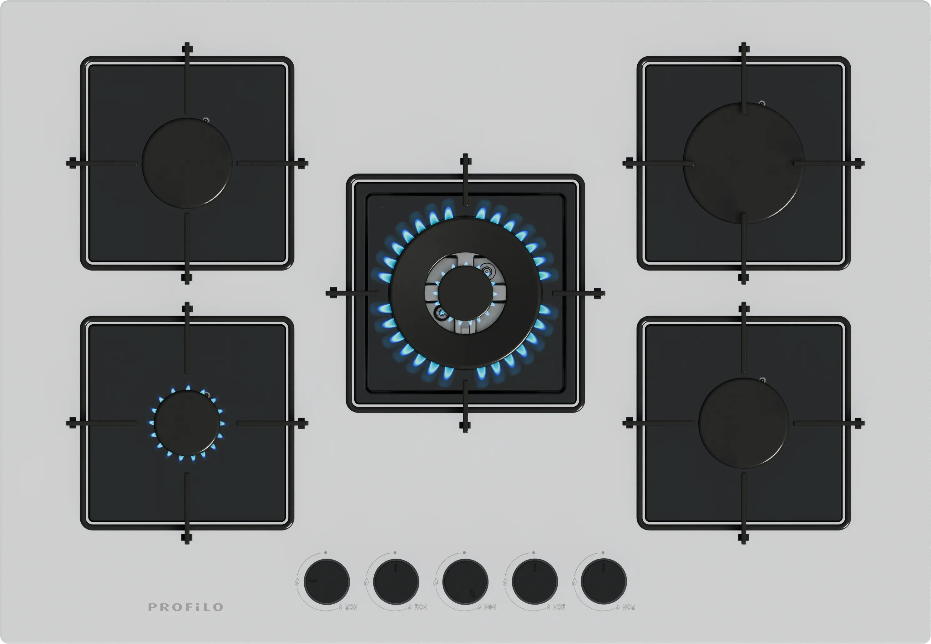 Gazlı Ocak, 75 cm, Sert cam