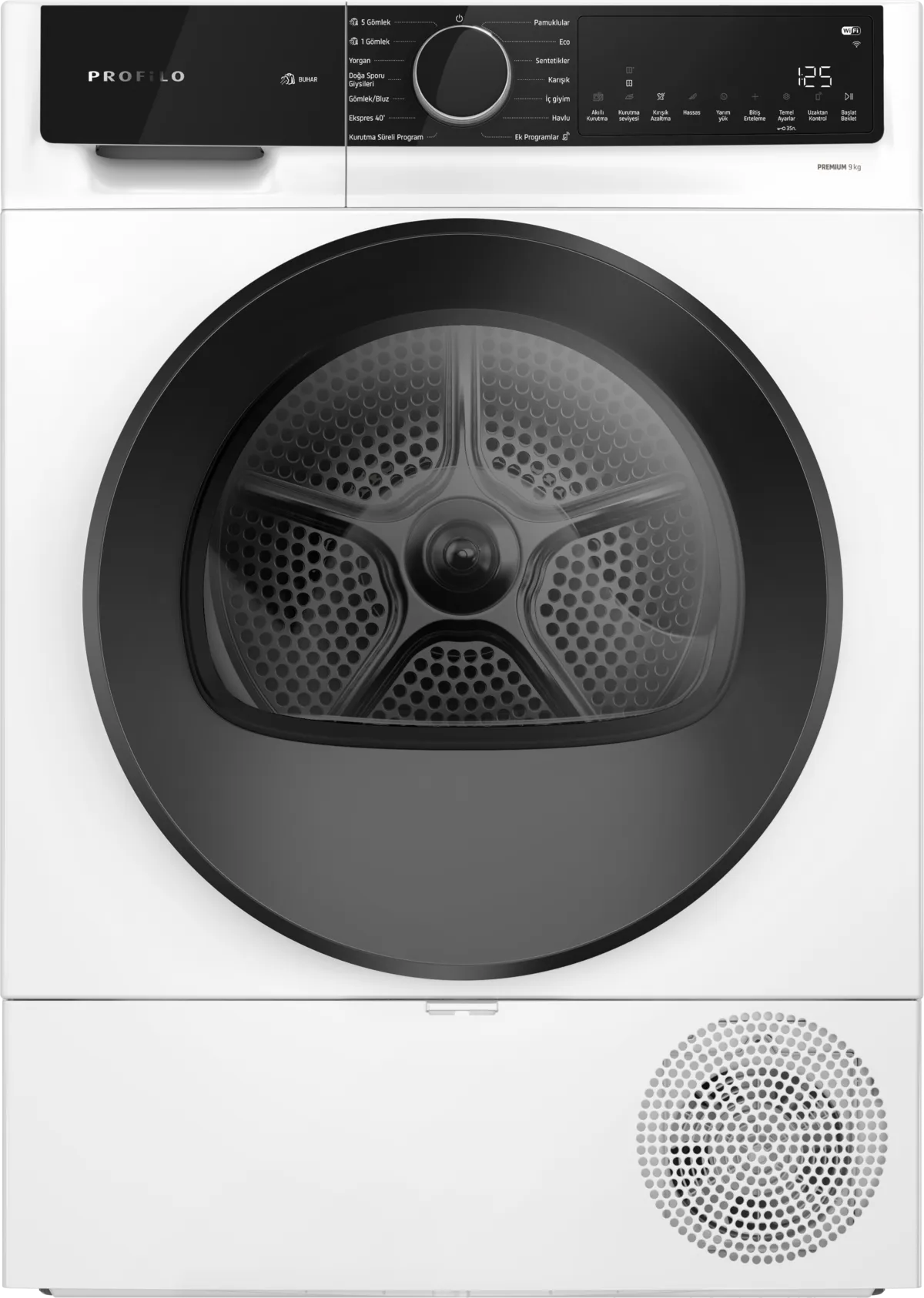 Isı Pompalı Kurutma Makinesi 9 kg, Beyaz